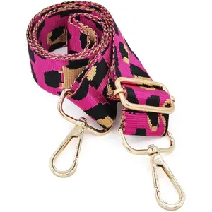 Womens Girls Crossbody Straps for Purses  Leopard Print Adjustable Guitar Strap for Handbags