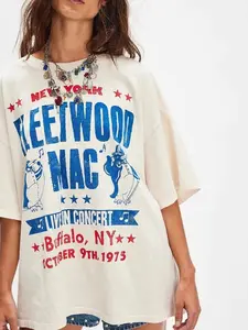 Retro Band Tour Graphic Tee, Fleetwood Mac Live In Concert Shirt, 70s Rock Music Shirt, fleetwood mac shirts for women, Vintage Band Merch