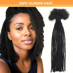 2025 NEW Wholesale 10 Locs /30 Locs Human Hair Sisterlocs Extensions Mini Locs Extensions Human Hair 0.2cm Thickness 8-18 Inch for Men/Women Hair Extensions
