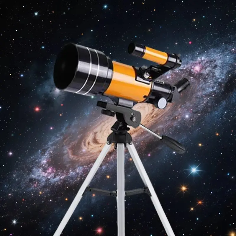70mm astronomical telescope, 150X beginner monocular telescope for moon observation, high-definition astronomical telescope for stars and moon, children's birthday gift telescope