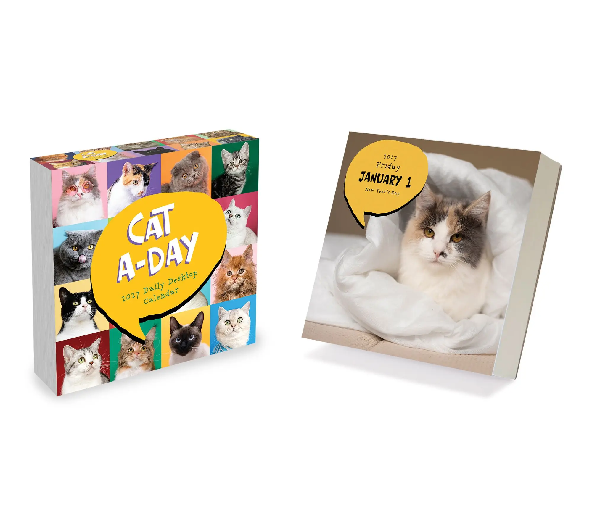 2027 Cat A Day Daily Desktop Calendar