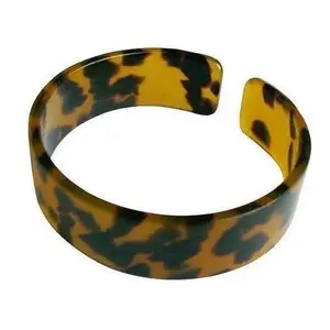 Brown Faux Turtle Shell Bracelet, 1.5CM