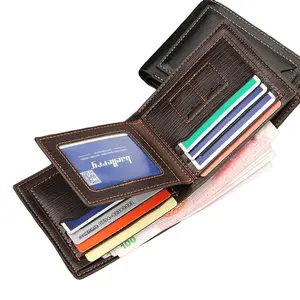 Slim Bifold Leather Front Pocket Wallet for Men (Coffee)