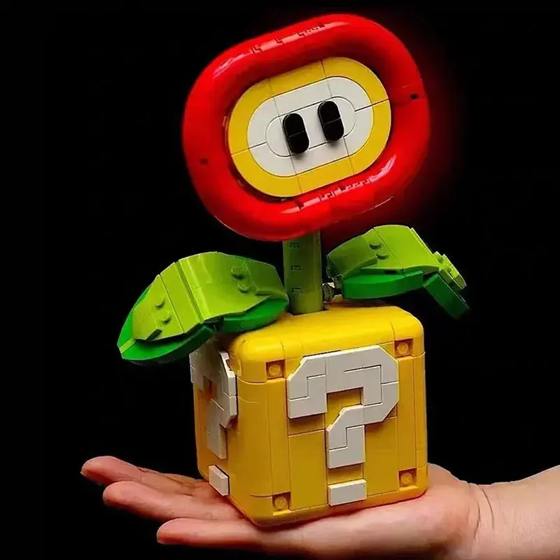 MOC-Tree Supers Chomper Flower Brothers Plastic Building Block Kit, Perpetual Home Decoration Plant Potted Model Brick Set, Toy Gift for Hobby Enthusiasts
