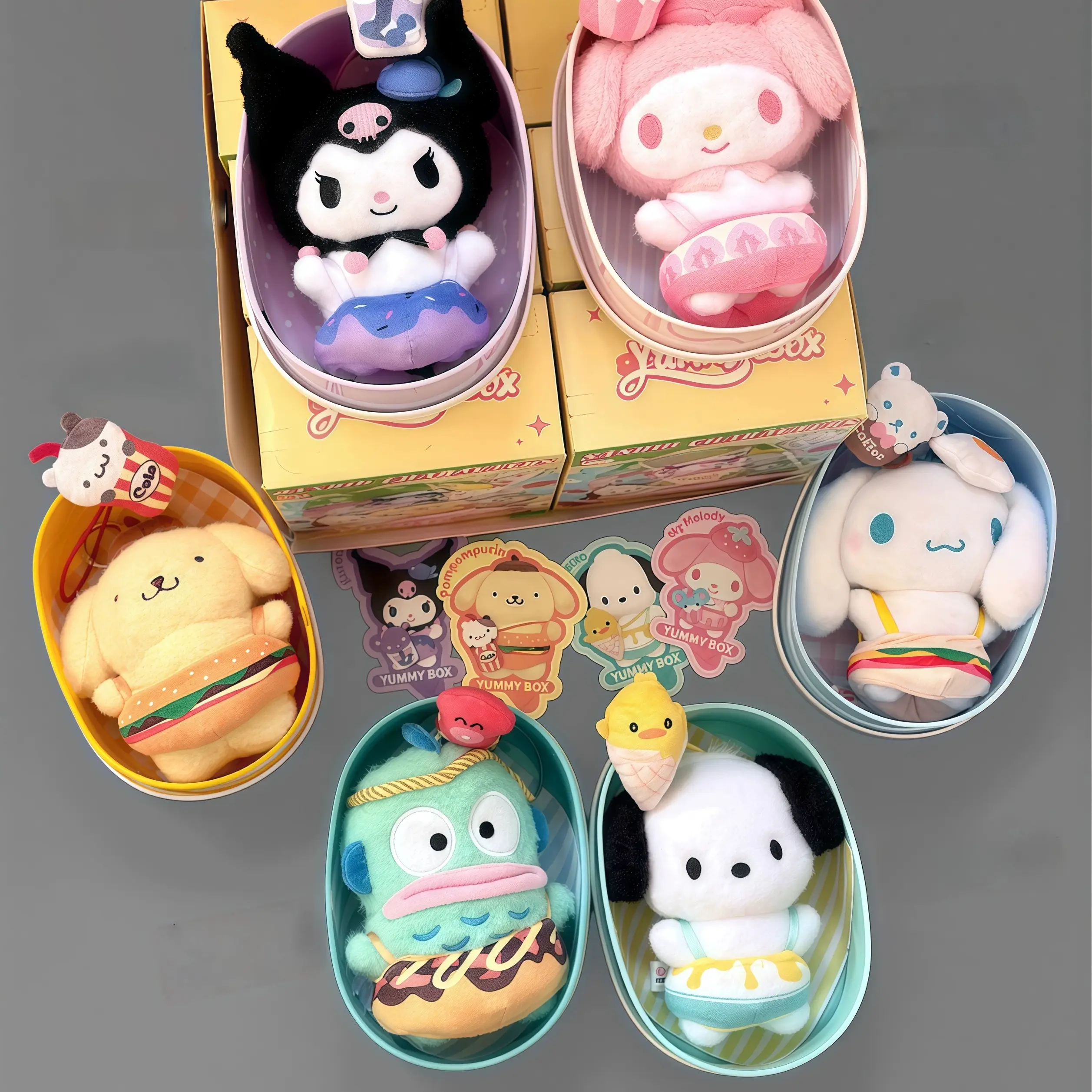 YummyBox  Family Plush Blind Box  6 classic characters + 1 mystery hidden style, super soft and squishy, perfect for gifting or keeping