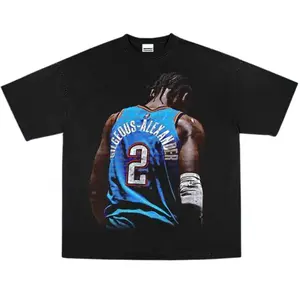 Youth & Adult SHAI SGA Ver 6, Graphic Tees For Boy, Original hand-drawn design, Vintage 90s Retro Bootleg Fans Unisex Tee, Basketball Fan Gift