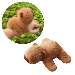 Adorable Capybara Plush Doll Soft Stuffed Animals Slap Bracelet Kid Collectors
