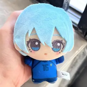 New Anime Blue Lock Vol.7 Hiori You Isagi Yoichi Cosplay Plush Doll Fluffy Maumet Pendant Puppet Keychain Keyring Charm Gifts