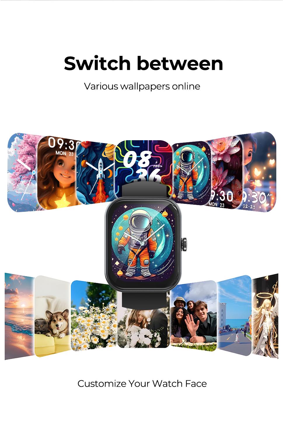 Smart Translation Watch, Supports Bluetooth Calling, AI assistant, and translation functions, with long battery life. This wearable device is compatible with iPhone and Android phones and functions as a translator. Translator