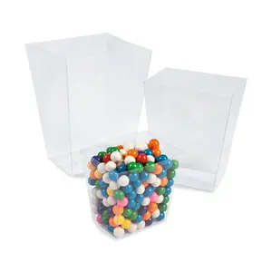 5 1/2" - 8 1/2" Clear Plastic Candy Buffet Containers - 6 Pc.