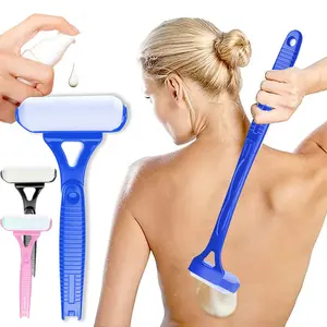 Back Moisturizing Lotion Applicator, 18.3 Inch Foldable Long Handle, Roller Head, Ergonomic Non-Slip Grip, Portable for Travel & Daily Use
