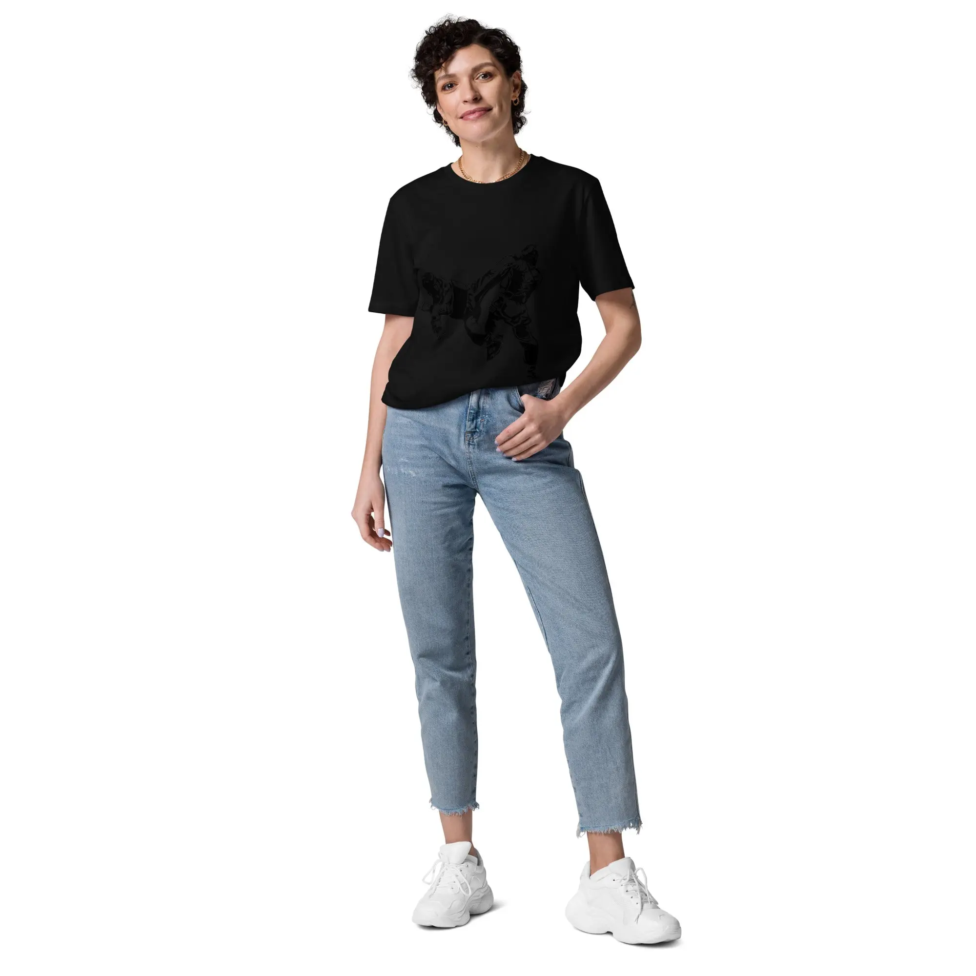 Women's Comfy Cotton Jersey Taekwondo T-Shirt, Unisex Sports Top