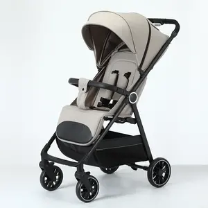 Lightweight Baby Stroller, All-Round Stroller for Babies 0-3 Years Old: One-Click Fold, Zippered Extended Sun Canopy, Only 11.68 lbs, Features Large Storage Basket,  Suitable for Travelling