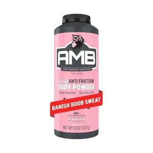 Anti Monkey Butt Body Powder for Women, Talc Free Anti Chafing and Sweat Absorbing Powder with Clamine, Hypoallergenic Formula, 8 oz