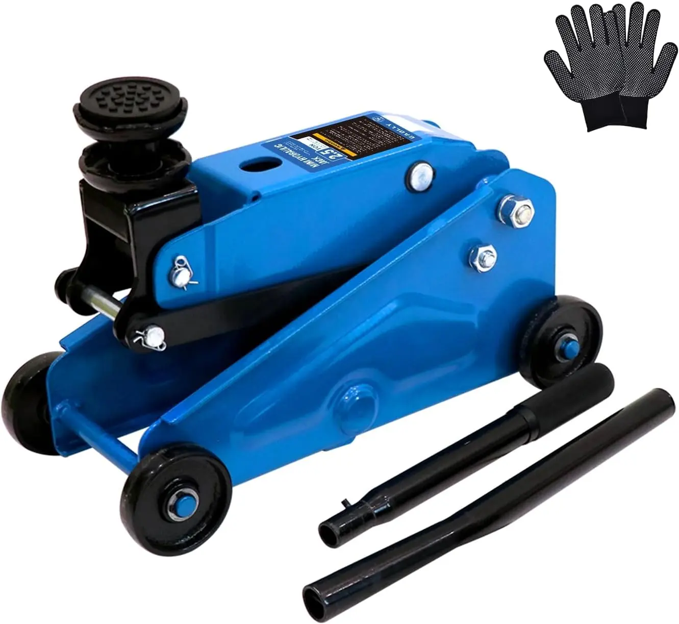 Mini Hydraulic Jack 2.5 Ton (5500lbs)/Floor Jack with Heightening Gasket,Lifting Range 4.13"-17" Mini Hydraulic Jack 2.5 Ton (5500lbs)/Floor Jack with Heightening Gasket,Lifting Range 4.13"-17"
