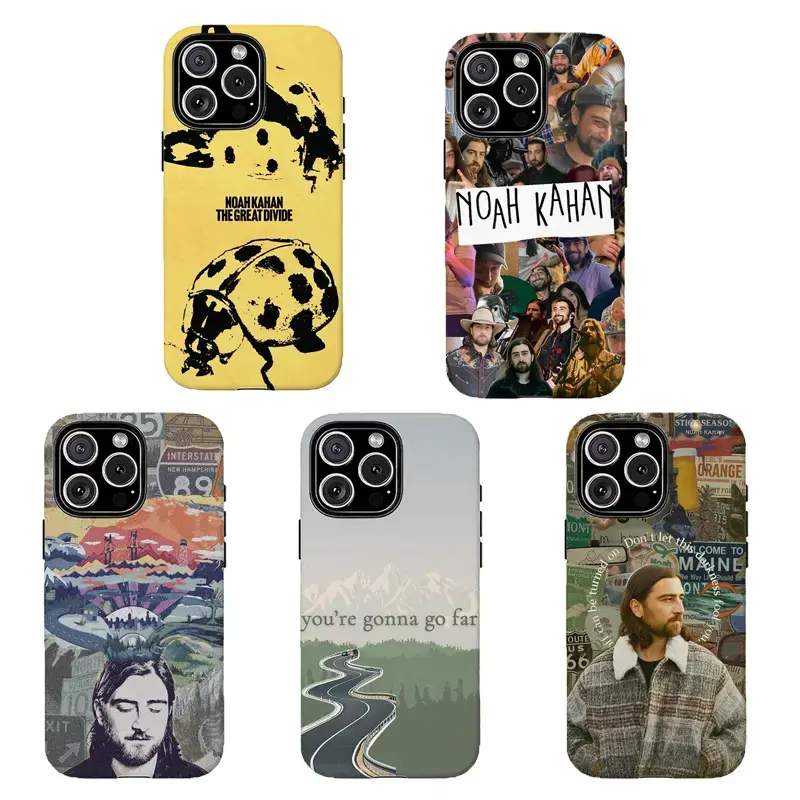 N-Noah K-Kahan Folk Collage Phone Case,Folk Fan Aesthetic Case Y1609 | Phone Case Compatible with iPhone 17 16 15 14 13 12 11 pro pro max & Samsung S26 S25 S24 S23 S22 Durable Protection Dual Layer Design Glossy