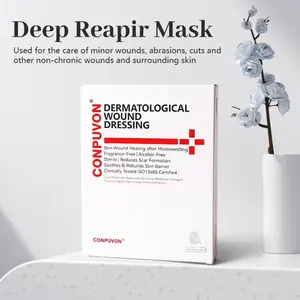 CONPUVON Cooling Hydrogel Face Dressing Mask for Post-Microneedling Aftercare – Hydrating Moisture Barrier Support for Sensitive Skin