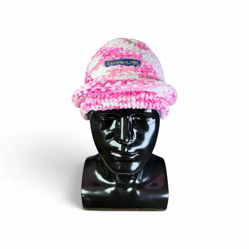 Chapeau handmade Beanie Hat knitted soft skeins yarn FRESH COLORS