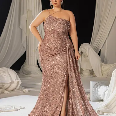 Plus Size Mother of The Bride Rose Gold Long Dress - TikTok Shop Plus Size Mother of The Bride Rose Gold Long Dress - TikTok Shop