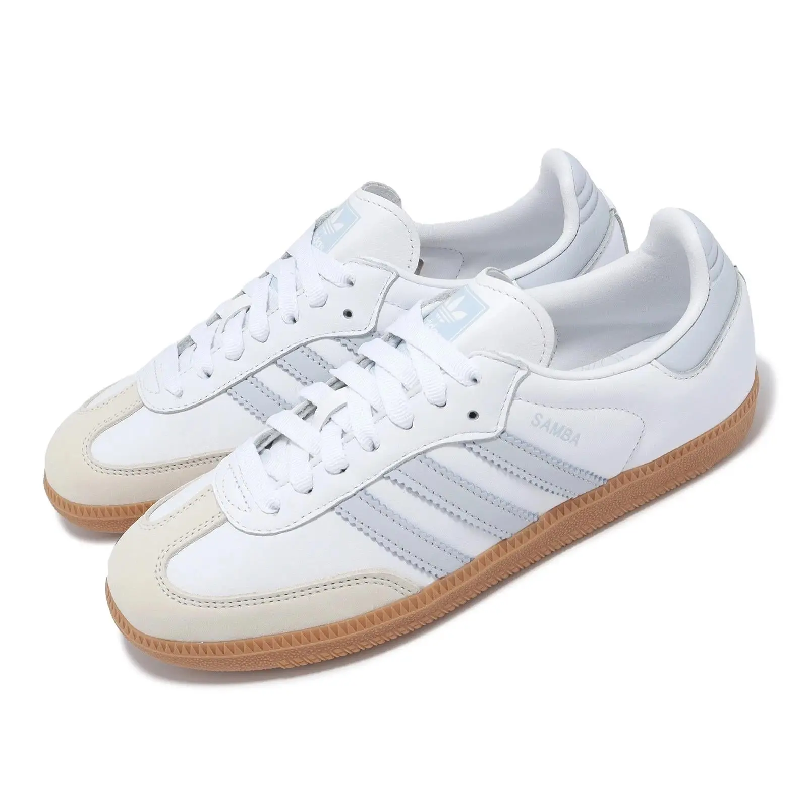 Adidas Samba OG White Halo Blue Gum (Women's) IE0877 New - TikTok Shop