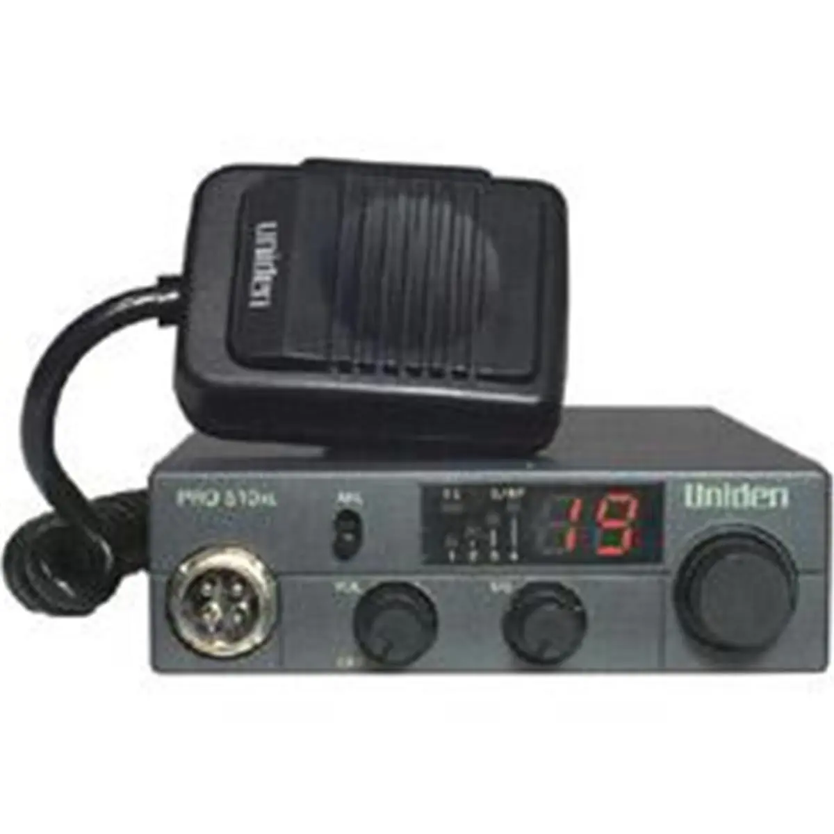 Uniden PRO-510XL Portable Handheld CB Band Radio - 40 Channels, Class B AM, Compact 2-Way, Adjustable Mount, Metal Construction for Durability, Noise Reduction, Microphone, Automatic Function, 13.8V DC Compatibility, Channel Display Audio Receiver