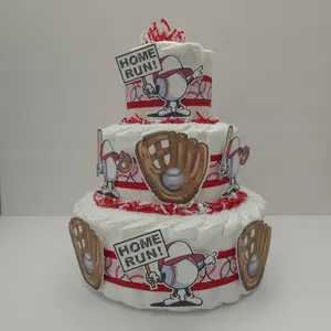 Little Slugger Baseball Diaper Cake