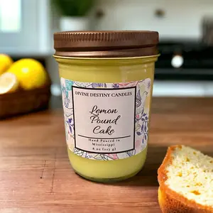 Lemon Pound Cake 8 oz Candle