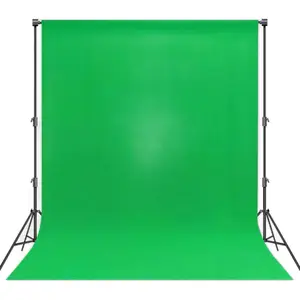 8 X12 Ft Green Screen Backdrop - Polyester Fabric Photography Greenscreen Background For Streaming  Zoom Video Studio Portrait Photoshoot Wall Mounted Parties And Small Events