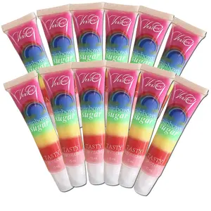 VeniCare Rainbows Sugar Crystal Shiny Clear tasty Lip Gloss Moisturizing for Lip Care and Dry Lips Hydrating Long-lasting
