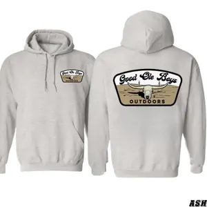 Good Ole Boys Outdoors Hoodie – Western Longhorn Skull Graphic Pullover, Perfect for Hunting, Country Lifestyle, and Outdoor Adventures Streetwear