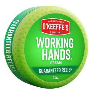O'Keeffe's Working Hands Hand Cream for Extreme Dryness - 3.4 oz Jar (1 Pack) - Repairing Skincare for Cracked, Dry Hands