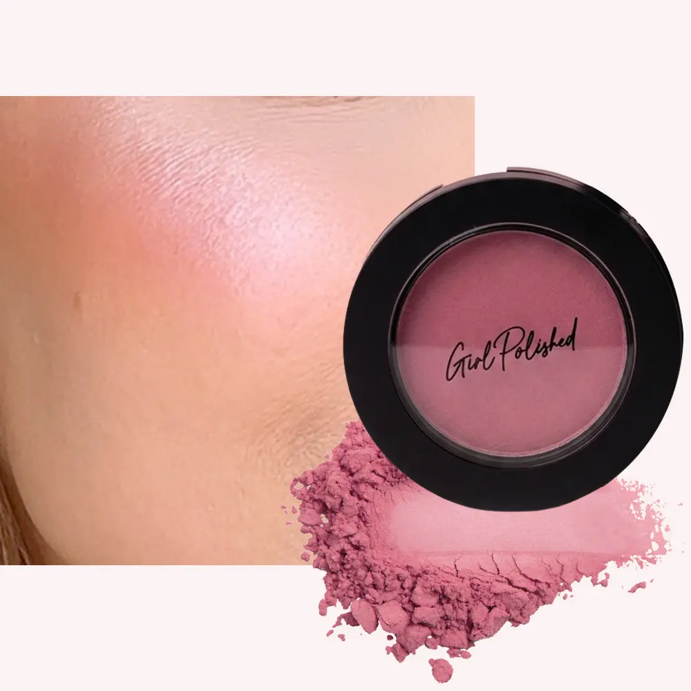 Girlpolished Dozen Roses Powder Blush- Buildable soft rose pink.