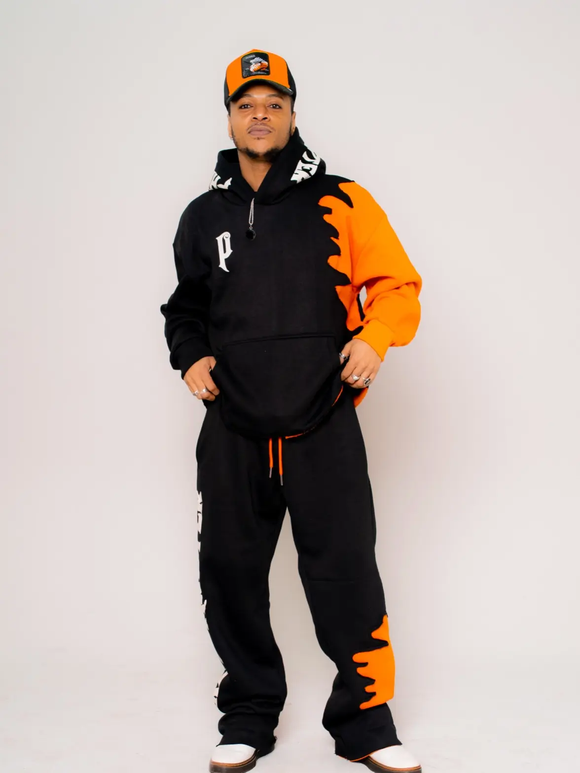 Glow Flame Two-Toned Sweatsuit