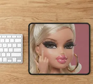 Brat Doll Mouse Pad Cute Aesthetic Desk Setup Trendy Gift
