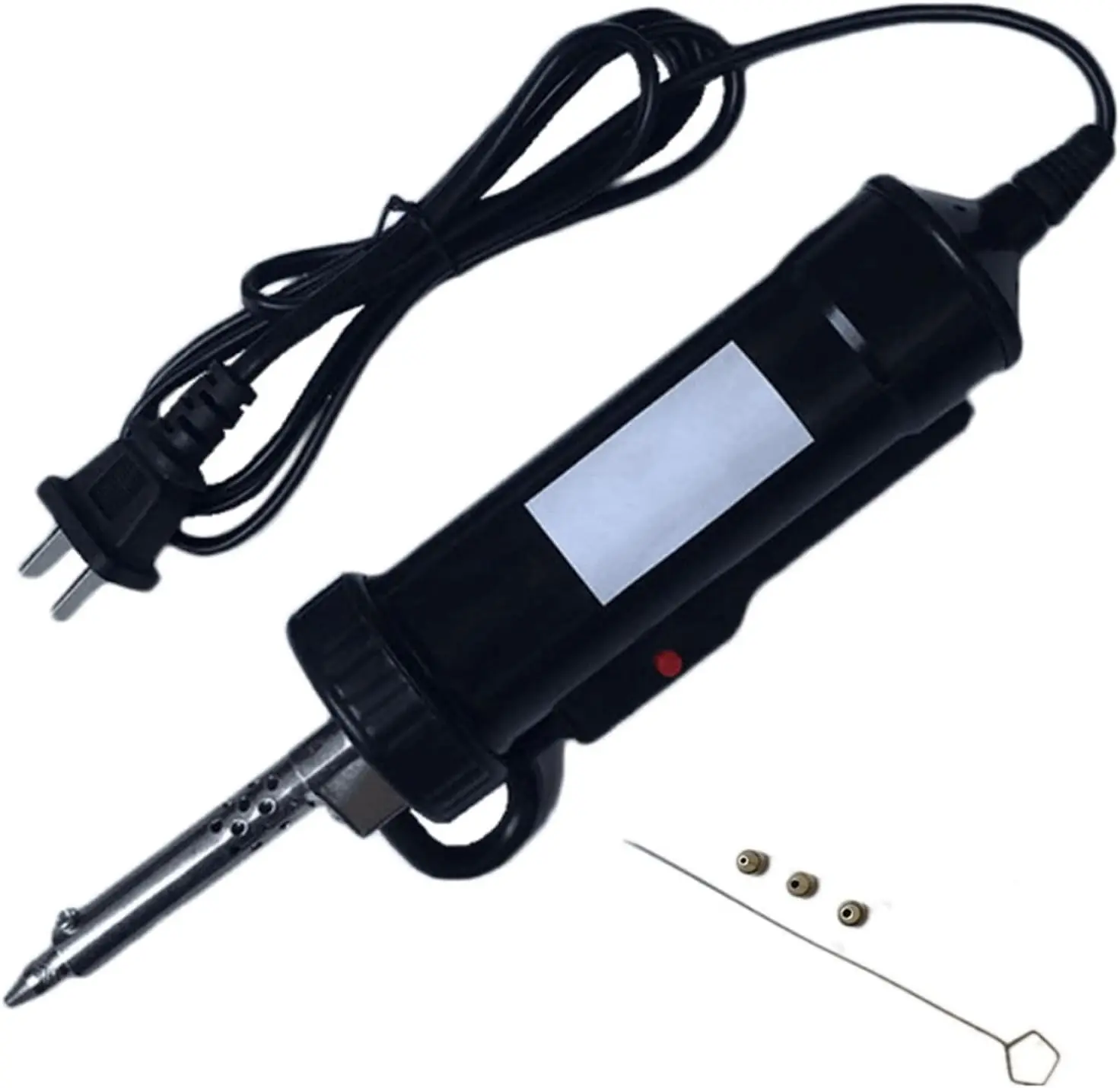 30W 120V Electric Vacuum Solder Sucker Portable Repairing Iron Tool, Desoldering Pump Iron Soldering Tools,Automatic Suction tin Tools (Size:US Plug)