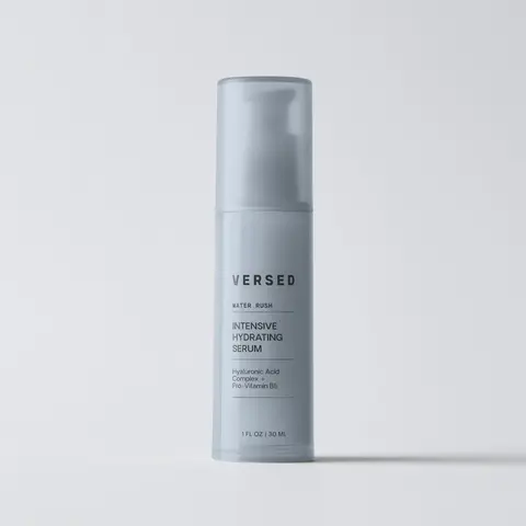 Versed Water Rush Intensive Hydrating Serum - Hyaluronic Acid Serums for Face with Vitamin B5 - Lightweight Face Serum for Dry Skin - Sensitive Skin-Approved & Clinially Tested