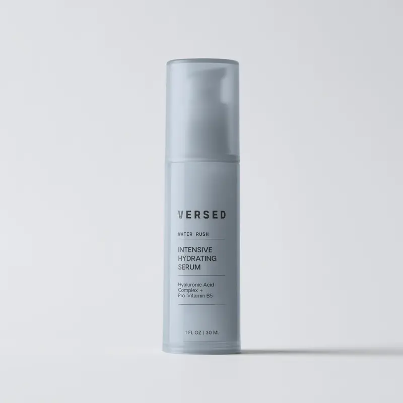 Versed Water Rush Intensive Hydrating Serum - Hyaluronic Acid Serums for Face with Vitamin B5 - Lightweight Face Serum for Dry Skin - Sensitive Skin-Approved & Clinially Tested