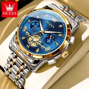 OLEVS Swiss certified new men's watch fully automatic quartz watch multi-function waterproof business men's watch 2856