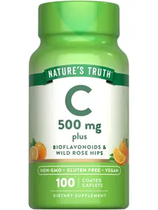 Vitamin C 500 mg with Bioflavonoids, Rose Hips