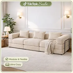 Convertible Floor Sofa Bed, Modular Chenille Lounge Couch with Pillows, No Assembly Required, Perfect for Small Spaces, Reading, Gaming & Relaxing
