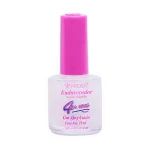PROSA Nail Polish Calcium / Nail Hardener, 0.5 fl oz - PROSA ESMALTE ENDURECEDOR DE UÑAS - con ajo y calcio