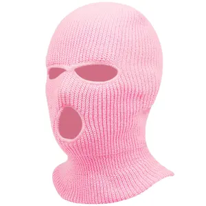 Pink Ski Mask - Soft Fabric, Ideal for Skiing and Snowboarding, Perfect for Skiing and Snowboarding