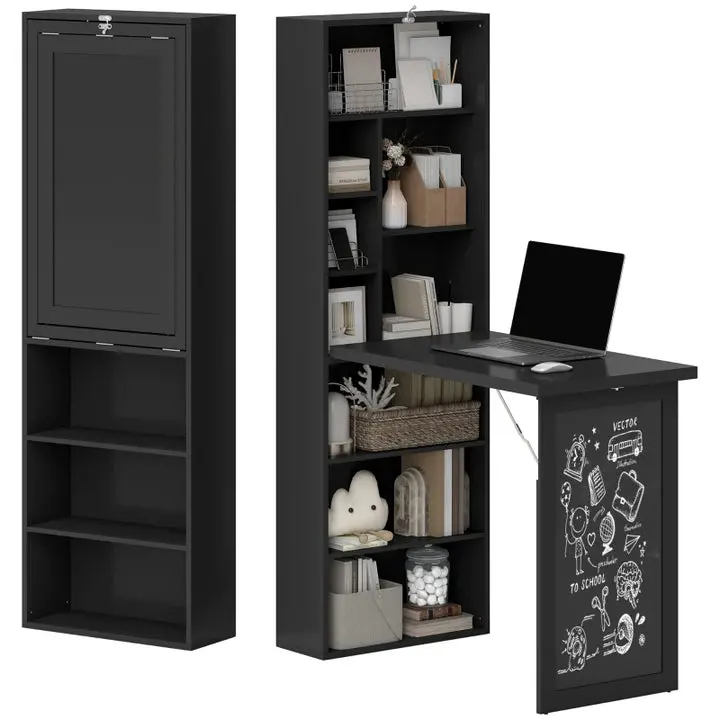 SmartDesk™ Wall-Mounted Convertible Office Station