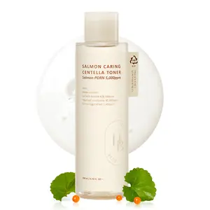 [HEVEBLUE] Salmon Caring Centella Toner 200ml - Refine Skin Texture, Low Irritation, Hydration Barrier