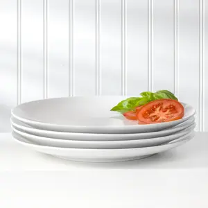 White Essential Coupe Porcelain Dinner Plate