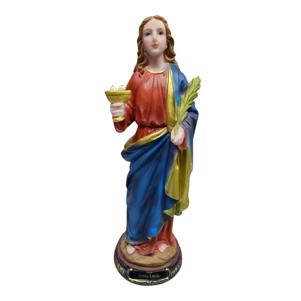 Santa Lucia 12" Inches Tall Estatua Saint Lucy Mother Mary Brand New Statue religious decor Patron Saint of the Blind