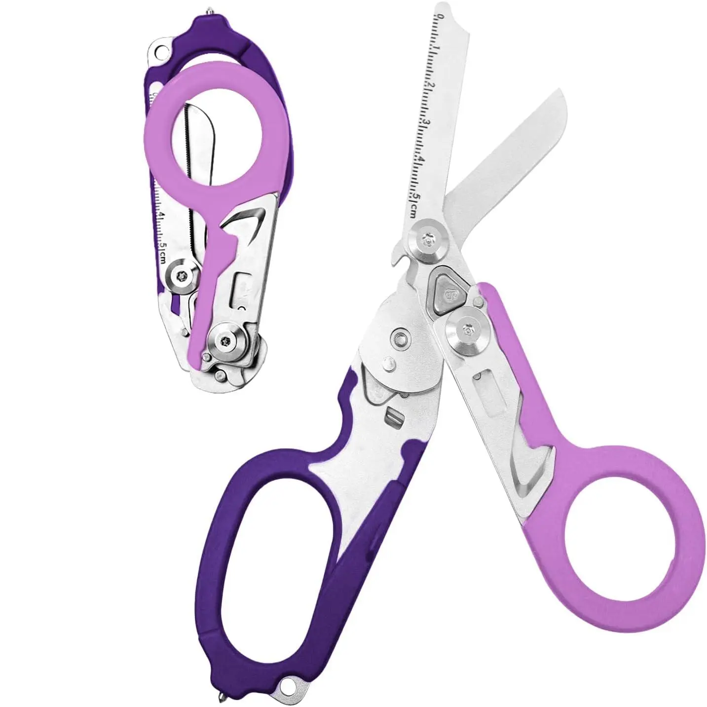 Multifunctional Foldable Scissors Tool, Outdoor Camping Folding Scissors, Multi-purpose Tactical Pliers, Emergency Medical Scissors