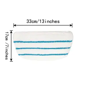 GLEEHILL Fleece Steam Mop Replacement Pads, 4-Pack Microfiber Scrubbing Refills - Reusable, Machine Washable, Universal Floor Cleaning System Pads for Deep Cleaning,summerwins summerwins