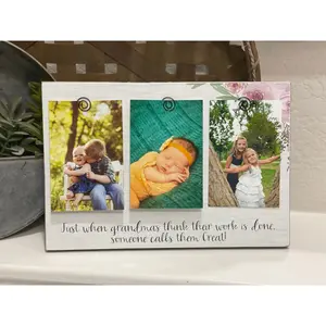 Great Grandma Gift for Great Grandma Personalized Picture Frame for Grandma Mimi Gigi Nana - Personalize Quote With Any Name! 4 x 6 Frame