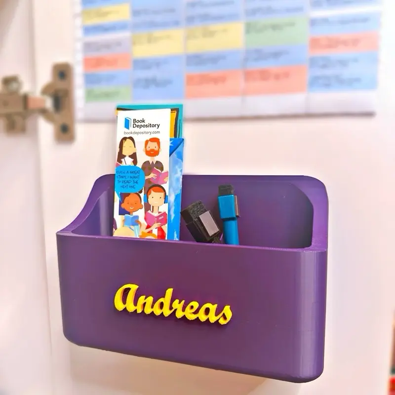 Custom Locker & Desk Organizer with Name | Personalized School Locker Bin | Back to School Gift